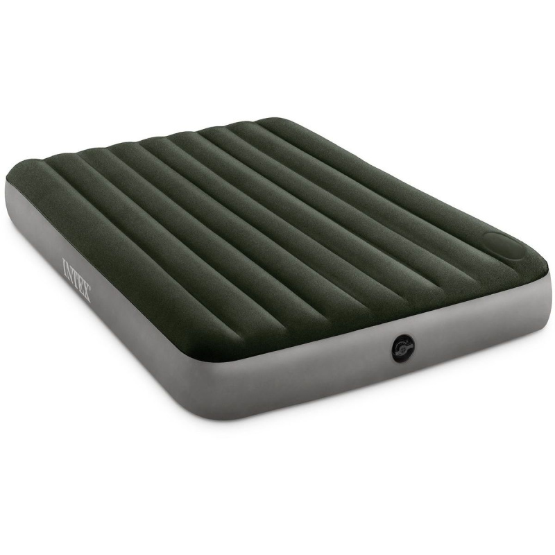 INTEX QUEEN DURA-BEAM DOWNY AIRBED WITH FOOT BIP 152x203cm 64763