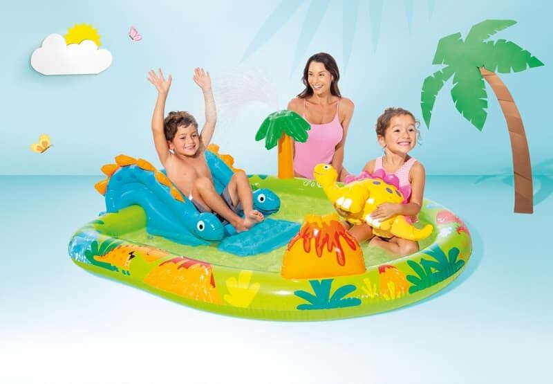 Intex 57166  Nafukovací hrací centrum s dinosaury 191x152x58 cm