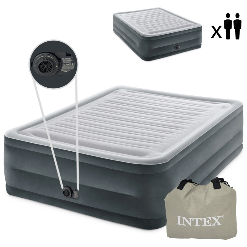 Intex 64418NP Nafukovací postel Dura-Beam Queen Comfort plush