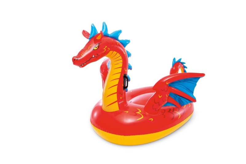 Intex Nafukovací zvířátko Dragon Ride-On červená 57577