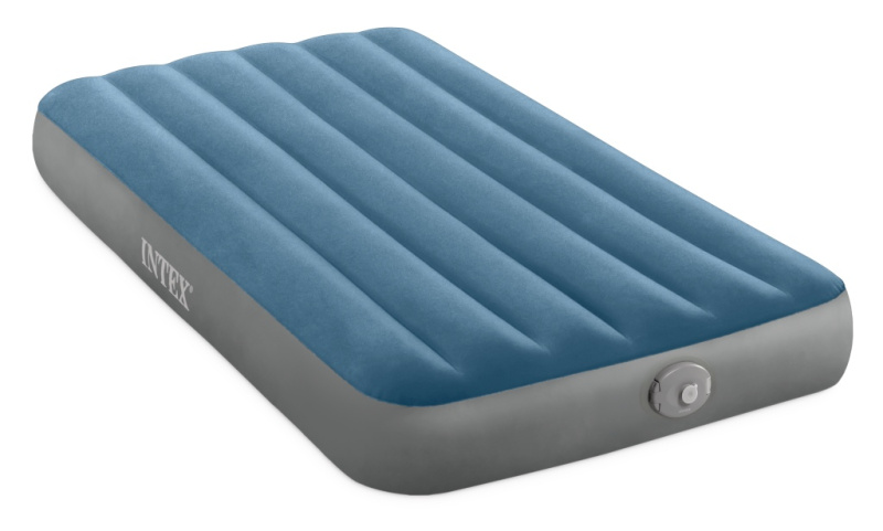 Intex 64187 Nafukovací postel Twin Prestige Downy s dobíjecí pumpou 99 x 191 x 25 cm