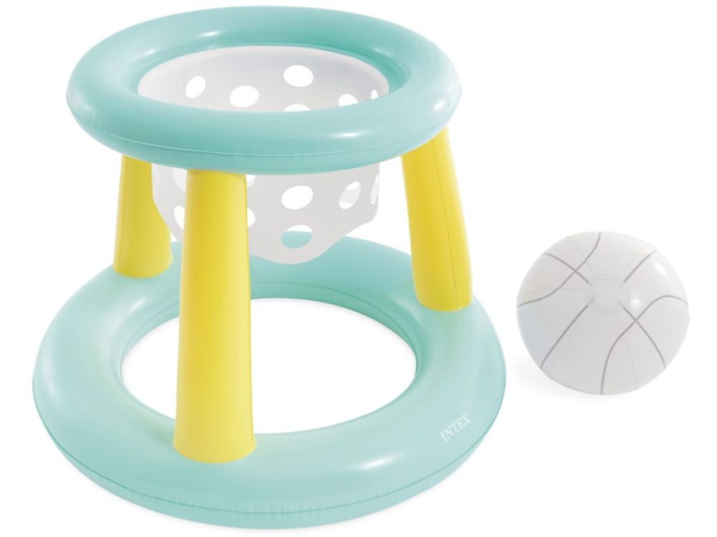 Nafukovací basketbalový koš do bazénu s míčem