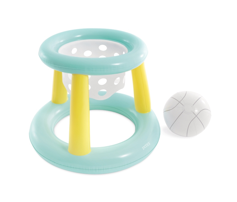 Nafukovací basketbalový koš do bazénu s míčem