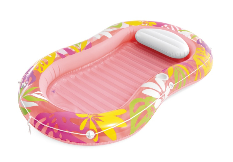 Nafukovací lehátko s polštářkem Tropical Oasis