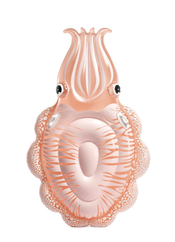 Nafukovací lehátko ve tvaru sépie s madly Intex