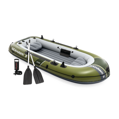 nafukovací člun INTEX Seahawk 3 se sedačkami, vesly a pumpou