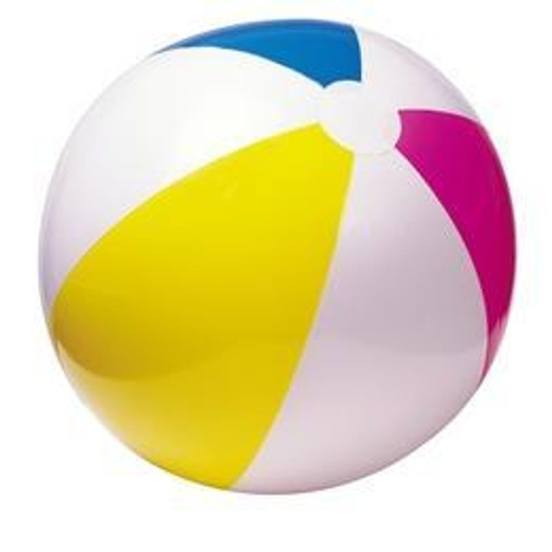 Nafukovací míč s duhovými pruhy - 61 cm