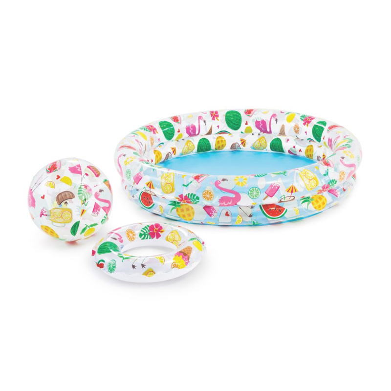 Intex 59460 Fruity set (bazén + kruh + míč) 122 x 25 cm
