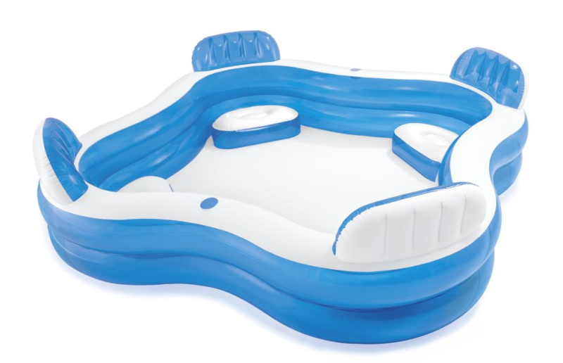 Intex 56475 Transparent s opěradly 229 x 229 x 66 cm