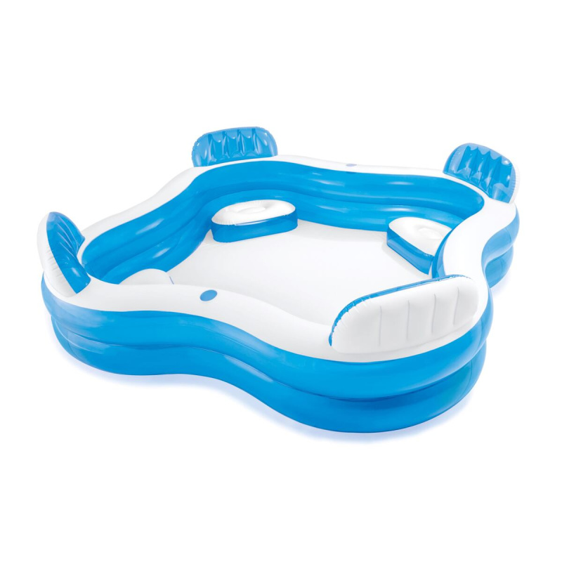 Intex 56475 Transparent s opěradly 229 x 229 x 66 cm