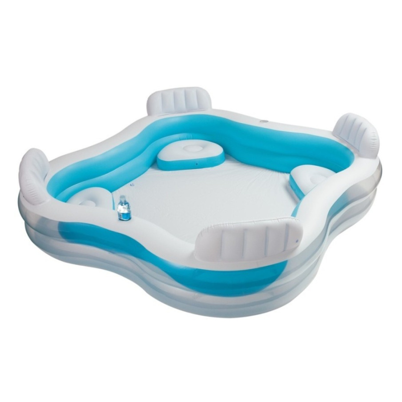 Intex 56475 Transparent s opěradly 229 x 229 x 66 cm