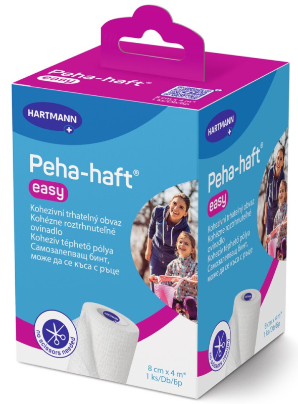 Peha Haft easy kohezivní trhatelné obinadlo 8 cm x 4 m 1 ks