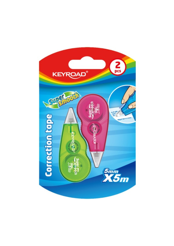 Korekční strojek KEYROAD MINI, 5mm x 5m, blistr 2ks KEYROAD