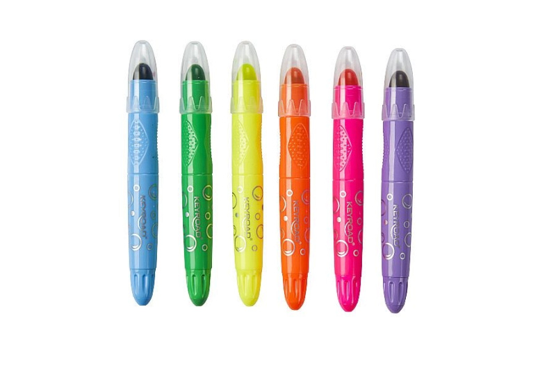 Gelové pastely KEYROAD Neon, sada 6ks KEYROAD