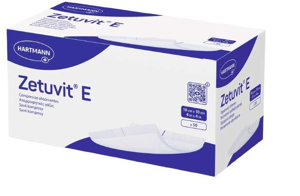 Zetuvit E savé kompresy 10 x 10 cm nesterilní 50 ks