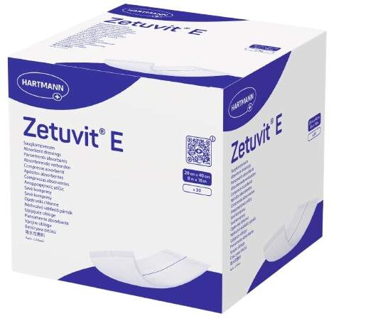Zetuvit E savé kompresy 20 x 40 cm nesterilní 30 ks