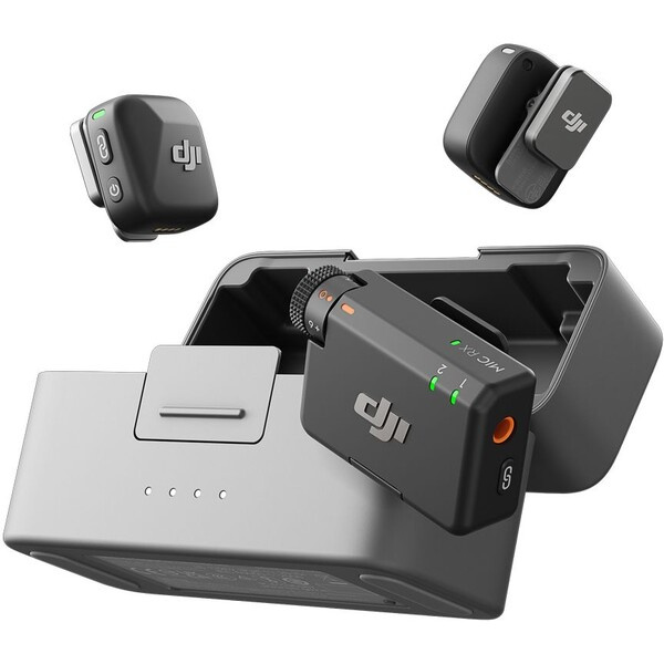 DJI Mic Mini (2 TX + 1 RX + nabíjecí pouzdro) Černá