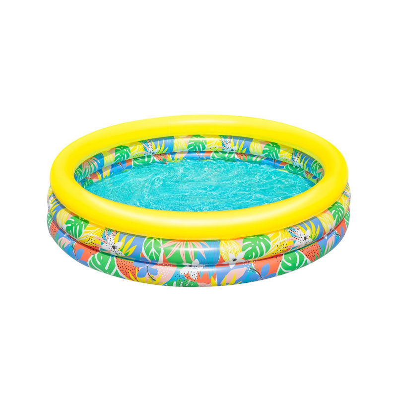 BESTWAY 51203 - Nafukovací bazén Floral Paradise™ Ø 168 x 38 cm