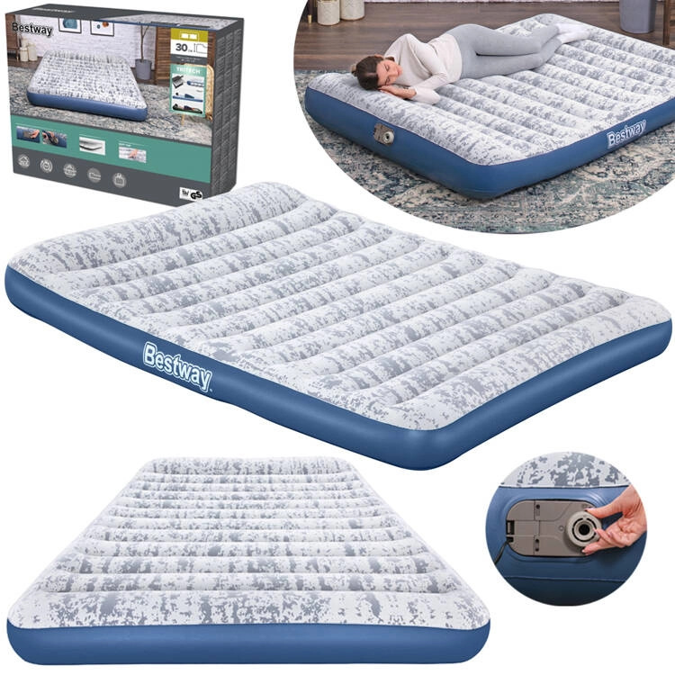 BESTWAY TriTech Fashion Flock Queen 203 x 152 x 30 cm 67836