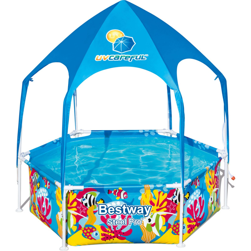 Bestway Nadzemní bazén Steel Pro UV Careful pr. 183 x 51 cm kulatý