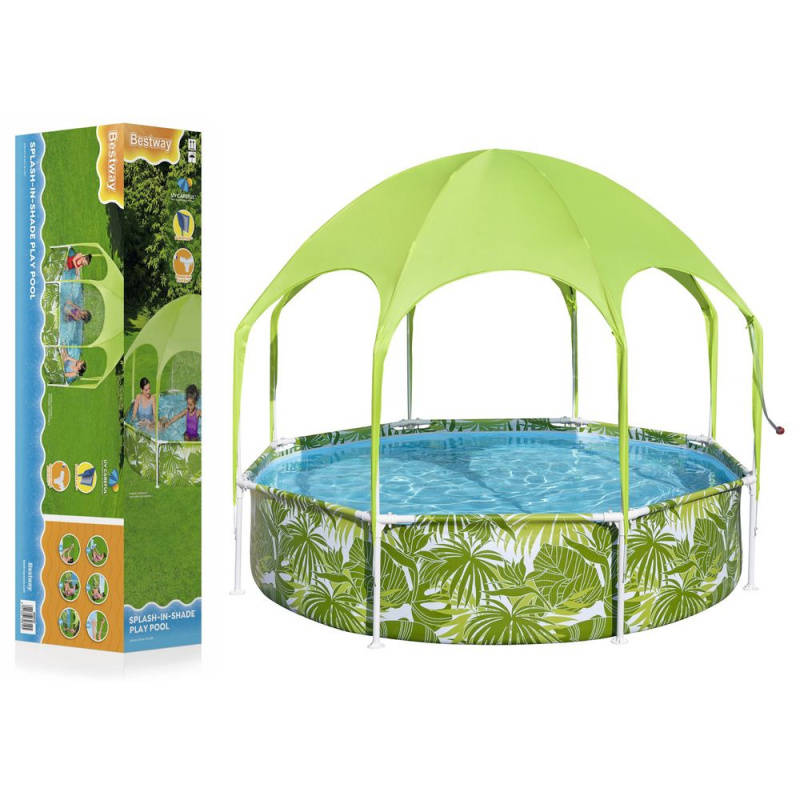 Dětský zahradní bazén 244 cm x 51 cm Bestway 56432 Green