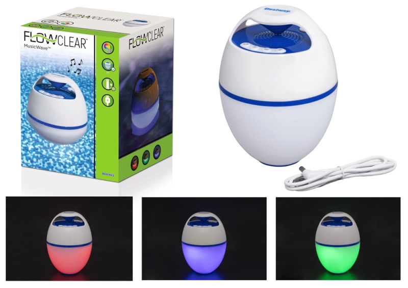 BESTWAY 58700 Flowclear Music Wave LED Bluetooth reproduktor