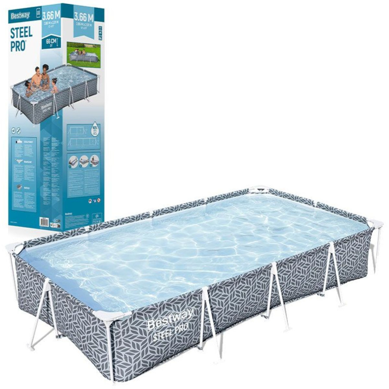 Bazén na rámu Steel Pro 366x201x66cm Bestway