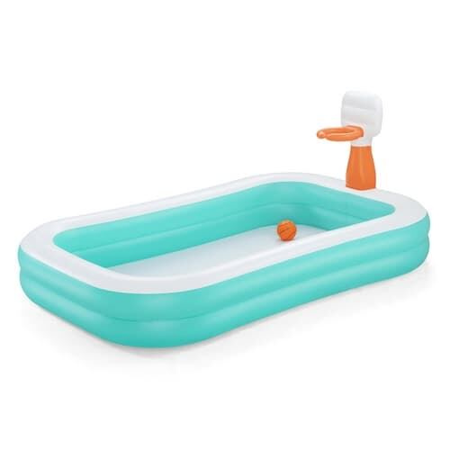 Nafukovací rodinný bazén s košem Dunk ‘N’ Splash 251 × 168 × 102 cm BESTWAY