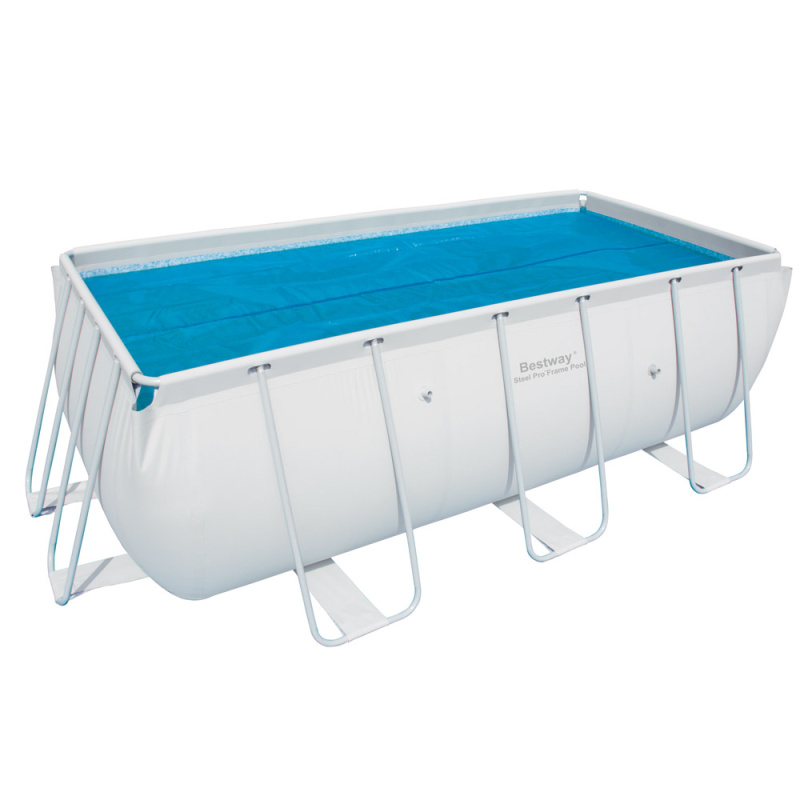BESTWAY 58240 - Solarní plachta na bazén 380 x 180 cm modrá obdélníková