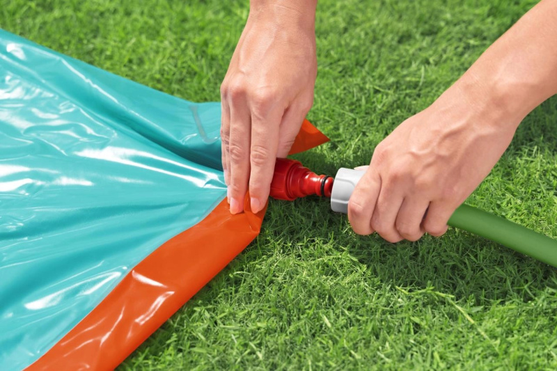Bestway 52320 dvojitá vodní skluzavka se 2 podložkami 488 cm
