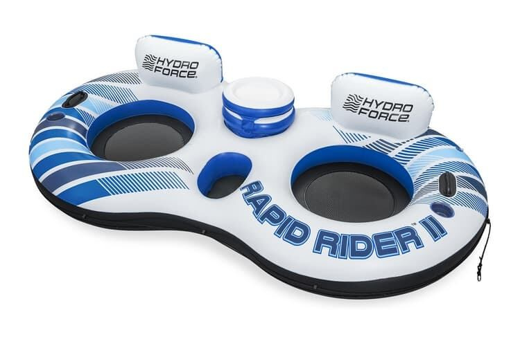 Nafukovací dvojkřeslo do vody HYDRO-FORCE RAPID RIDER II se síťovanými sedáky 240 × 122 cm