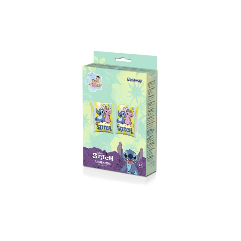 Nafukovací plovací rukávky DISNEY STITCH 23 × 15 cm pro děti 3–6 let