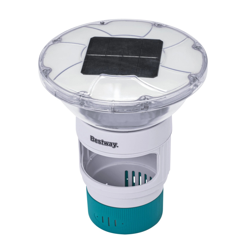 Bestway Plovací dávkovač bazénové chemie Solar Glow s LED osvětlením