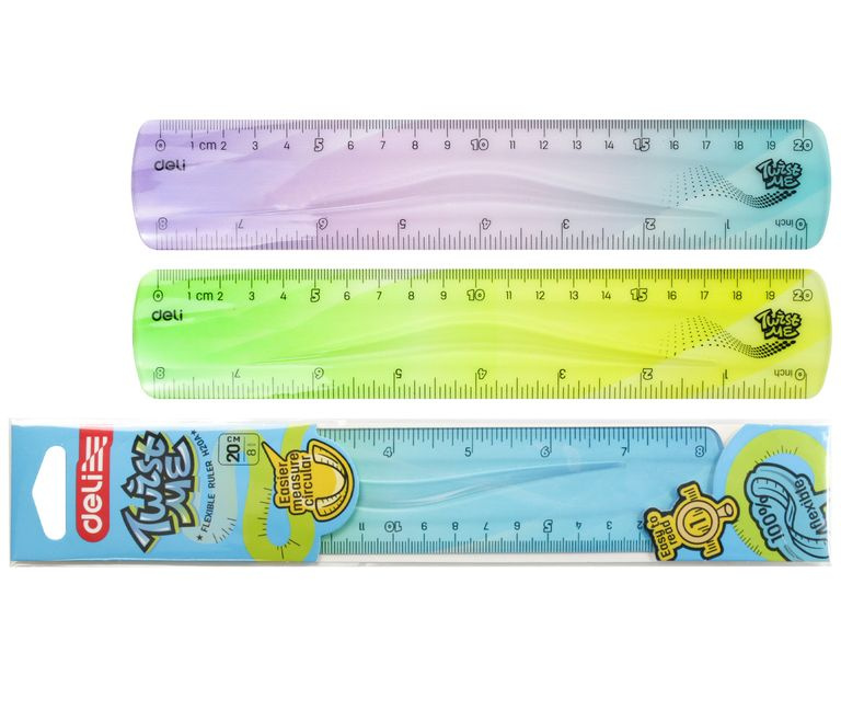 Pravítko ohebné  20cm DELI EH20A mix DELI GROUP CO., LTD.