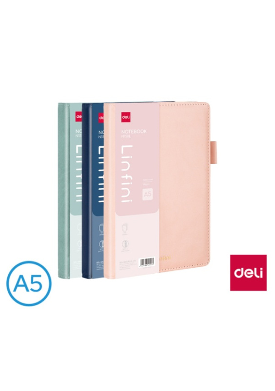 Zápisník A5 linka 144l DELI EN158L DELI