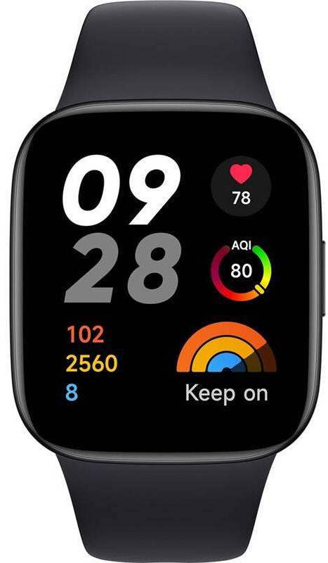 Chytré hodinky Xiaomi Redmi Watch 3 (44173) / 1,75" (4,4 cm) AMOLED displej / Bluetooth 5.2 / 390 × 450 px / černá Varianta: ivi1