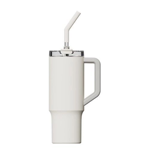 Xiaomi Termohrnek Straw Mug 1 l bílý