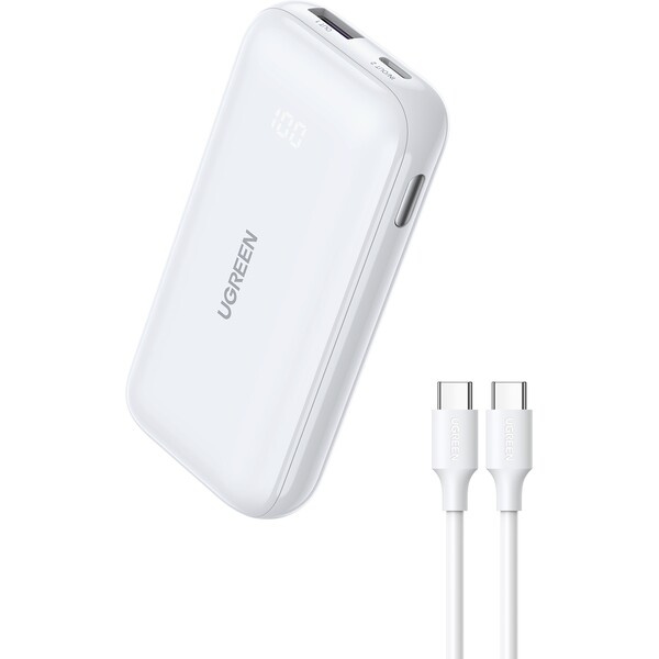 Ugreen 10000 mAh bílá 25189 Bílá