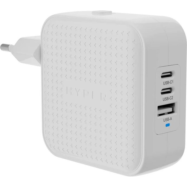 Hyper® HyperJuice® 70W USB-C GaN nabíjecí adaptér (2xUSB-C + 1xUSB-A) bílý Bílá
