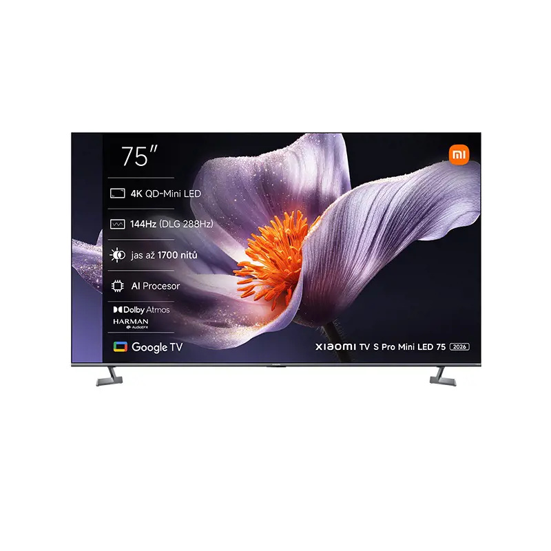Xiaomi TV S Pro mini LED 75" Šedá