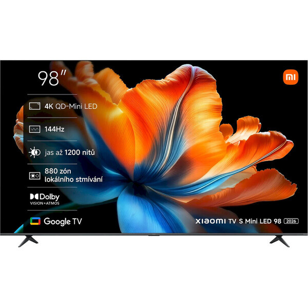Xiaomi/TV S Mini LED 98 2026/98"/4K UHD/Šedá