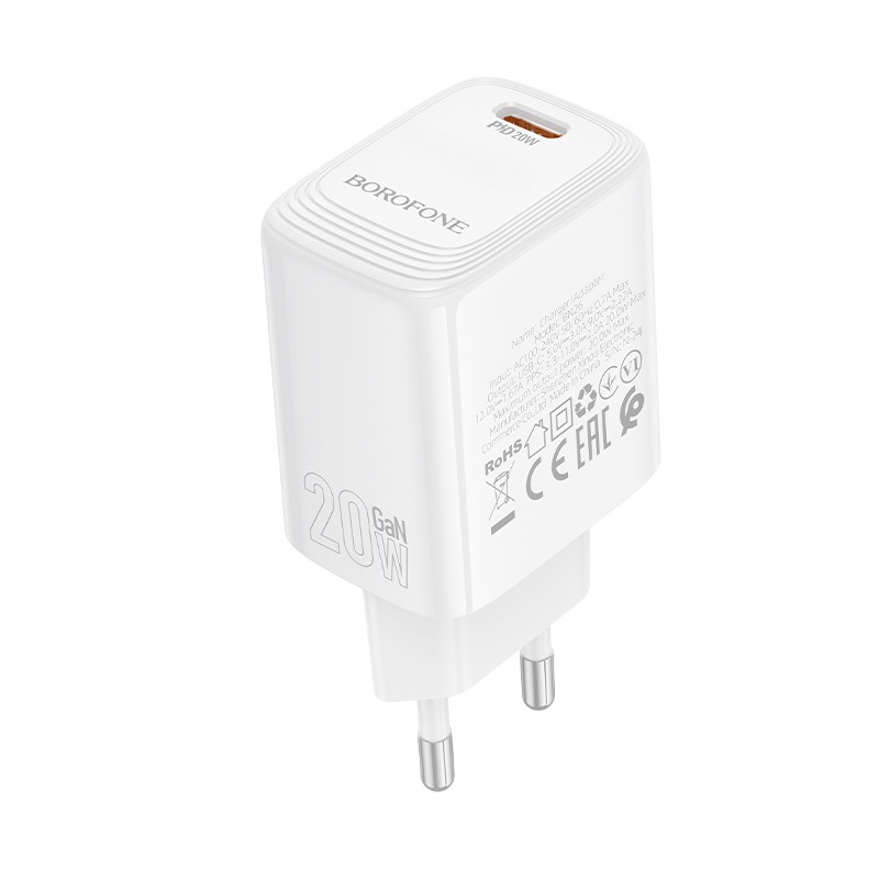 Borofone BN26 USB-C adaptér (20W) Bílá