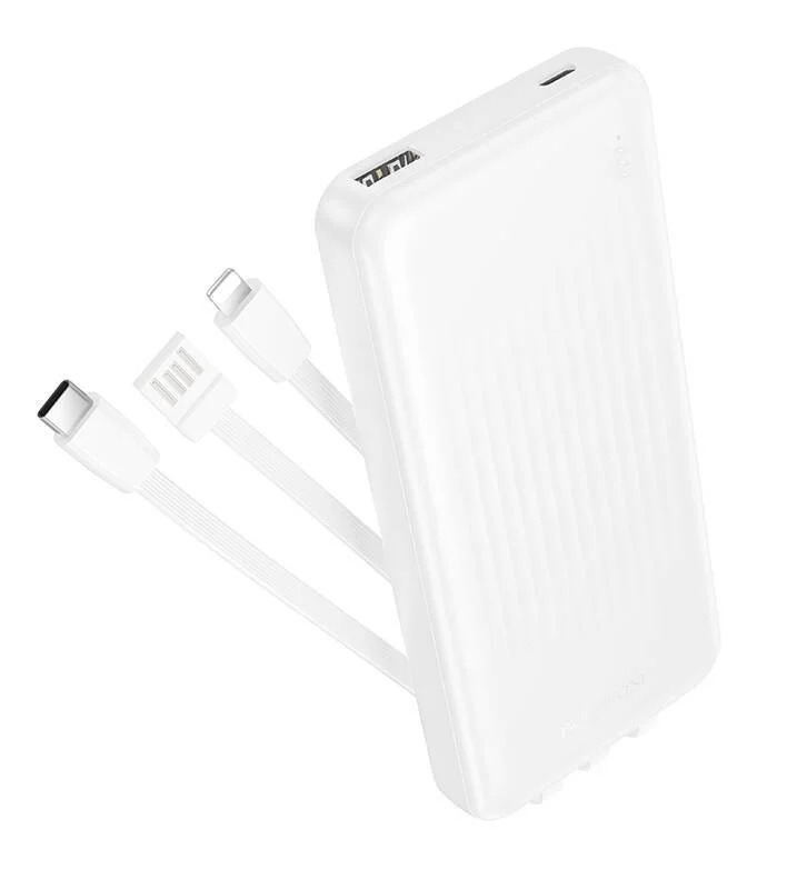 Powerbanka s kapacitou 10 000 mAh - Borofone BJ79 Clerver - bílá