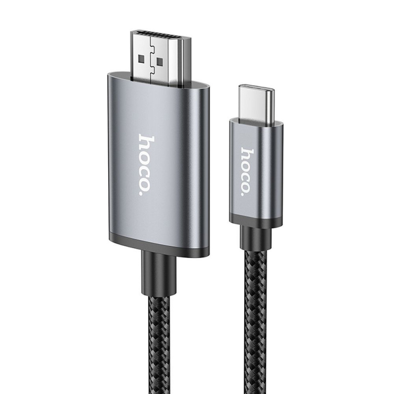 HOCO kabel Type C na HDMI 4K 30Hz UA27 2m ocelově šedý