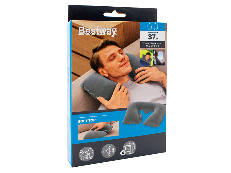Bestway Nafukovací cestovní polštář podkova, více druhů