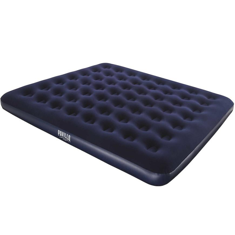 Semišová nafukovací matrace - kingsize 203x183x22cm