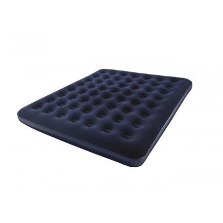 Semišová nafukovací matrace - kingsize 203x183x22cm