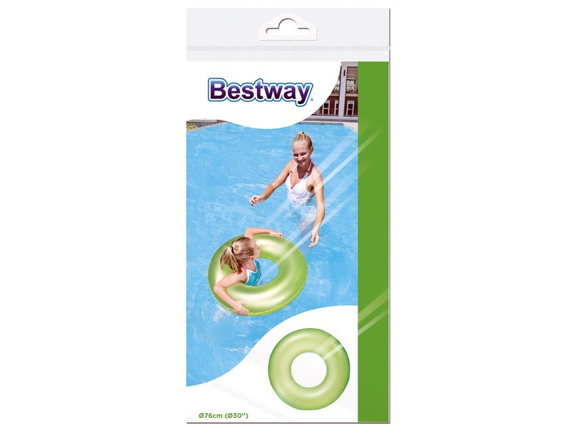 Bestway Nafukovací kruh, 76cm (růžový/modrý/zelený)