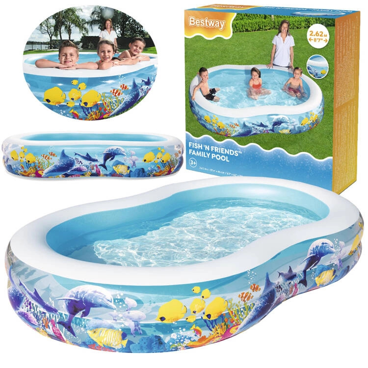 Bestway 54118 mořská laguna 262 x 157 x 46 cm