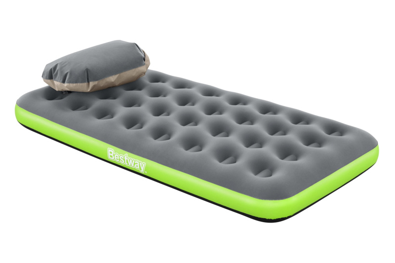 Semišová nafukovací matrace Bestway ROLL and RELAX 188x99x22cm